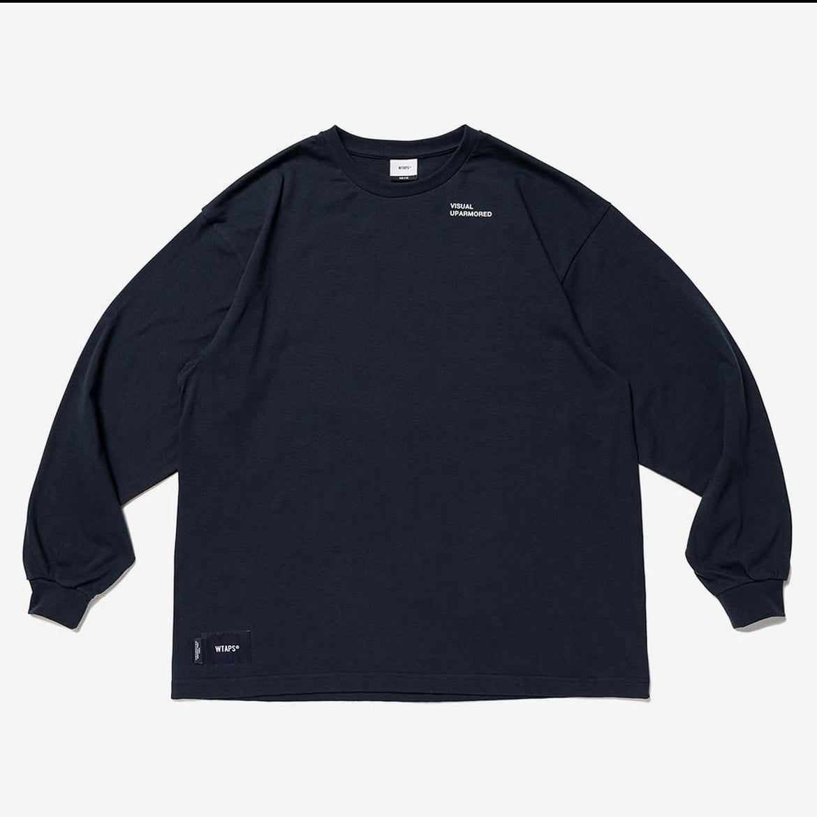 Wtaps Visual Uparmored LS Tee Black Navy Olive 231ATDT-LTM02S