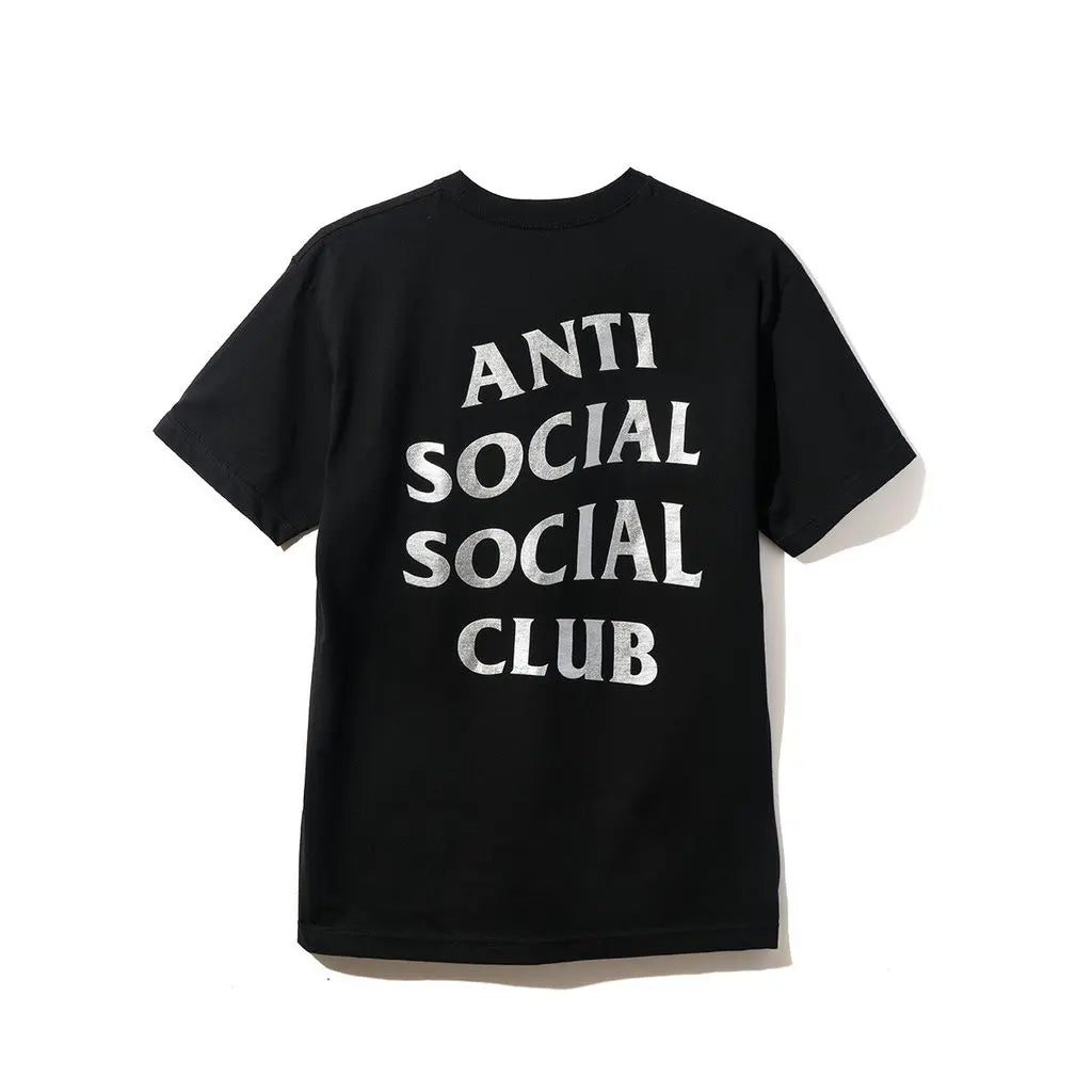 Anti Social Social Club ASSC Sin City Tee Black Silver 黑色銀字