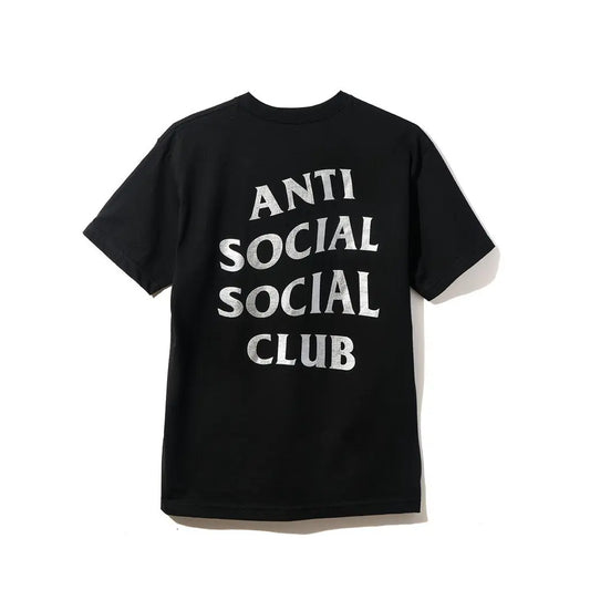 Anti Social Social Club ASSC Sin City Tee Black Silver (Made In USA) 黑色銀字