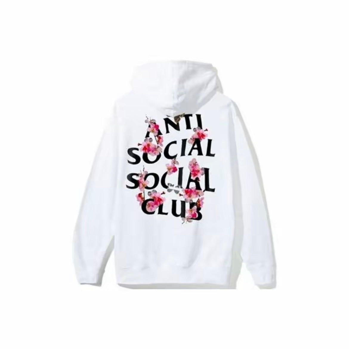 Anti Social Social Club ASSC Kkoch Hooded Sweatshirt Hoodie White (Made In USA) 白色桃花