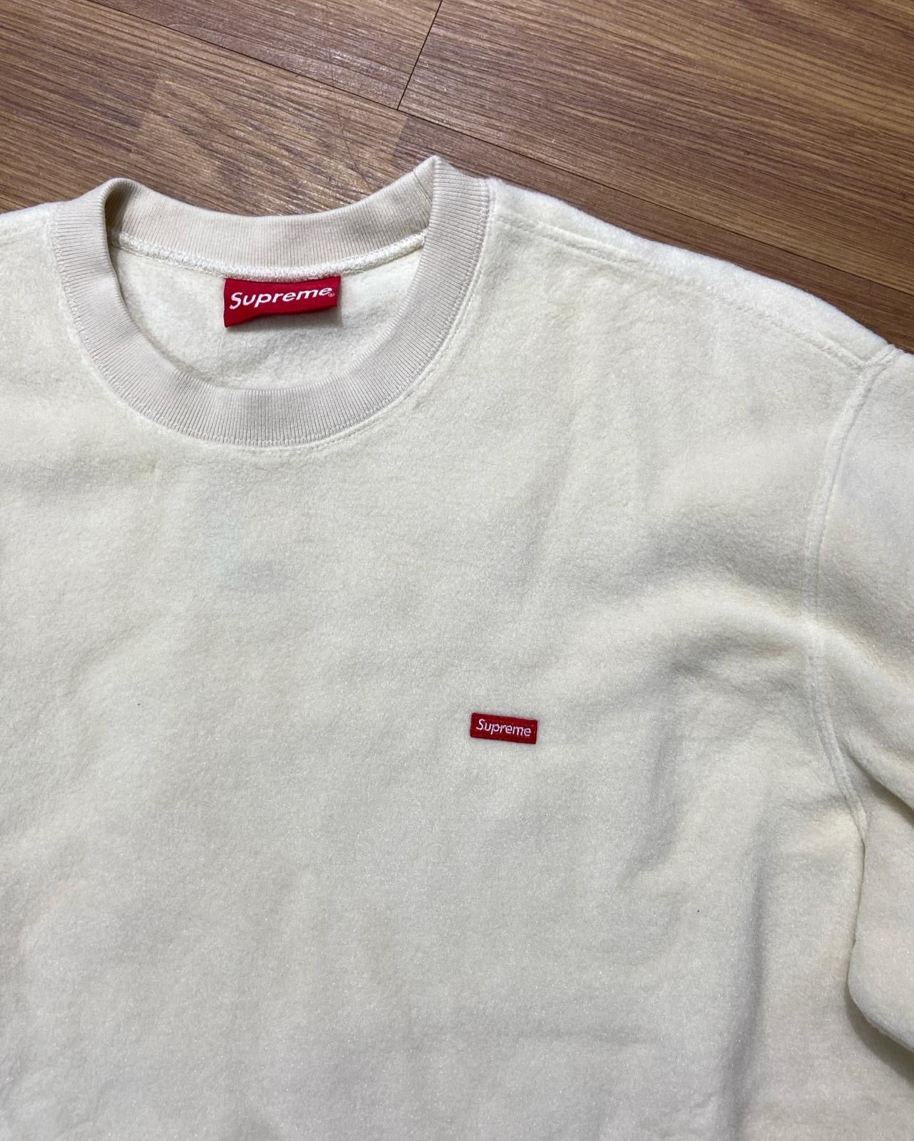 Supreme Polartec Small Box Crewneck Natural