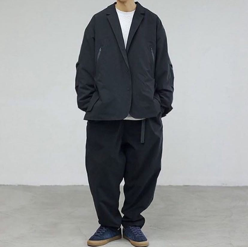Pin Sktbs 22AW Waterproof Zip Pocket Blazer Black