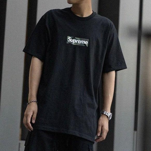 Supreme Camo Box Logo Tee Black White Grey Navy Khaki Purple