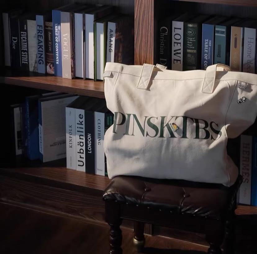 Pin Sktbs Big Tote Bag Natural