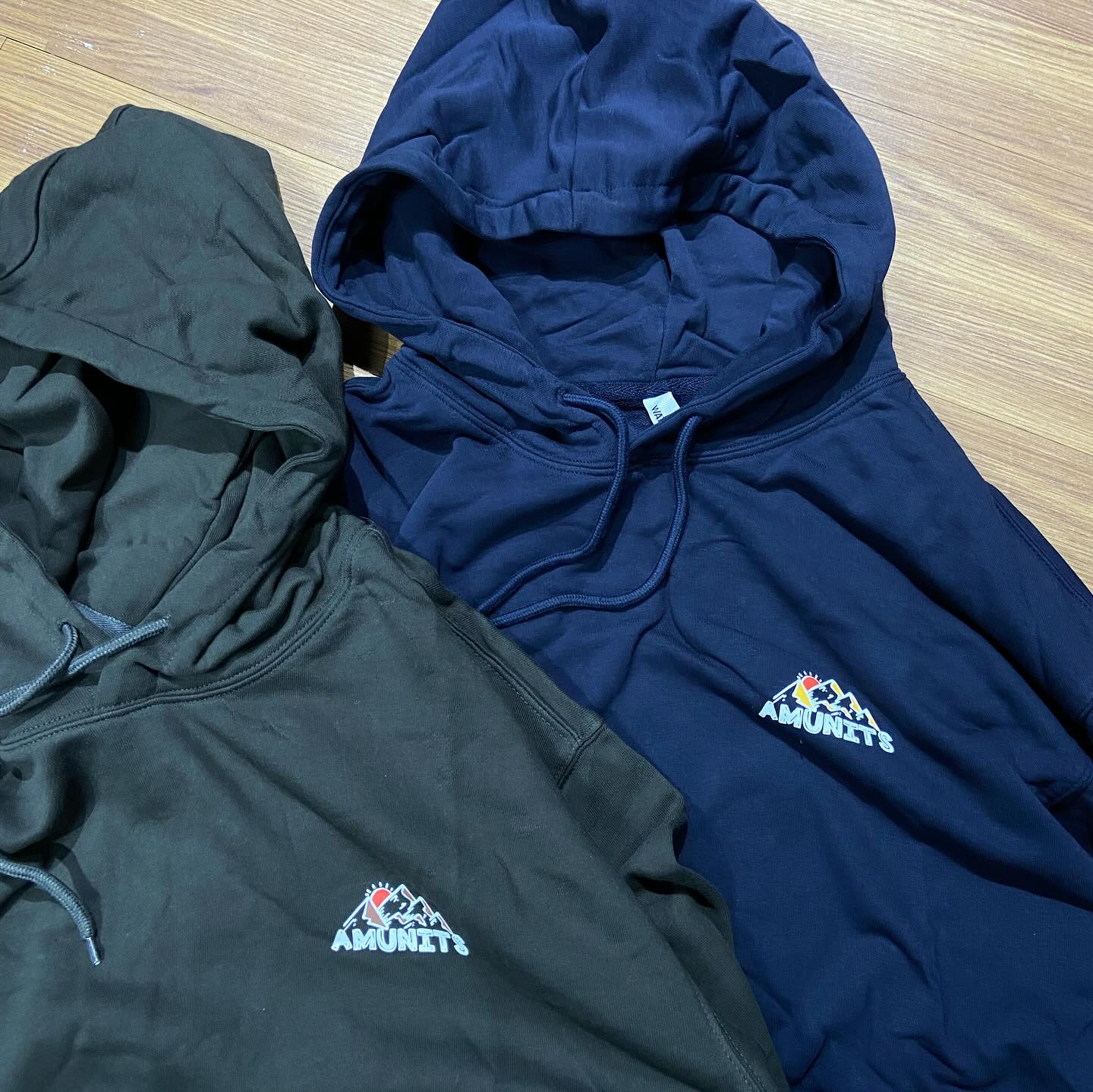 Amunits Sunrise Mountain Logo Hooded Sweatshirt Hoodie