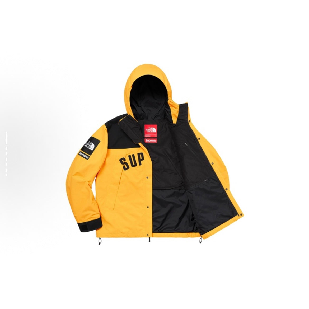 Supreme x The North Face TNF ARC Logo Mountain Parka Jacket Yellow Gore-Tex 防風防水沖鋒衣 黃色