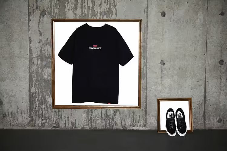 Mastermind Japan MMJ x Vans “OFF THE WALL” Tee SS Black Mastermind World MMW