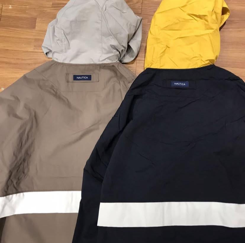 Nautica KR Color Block Windbreak Jacket Beige