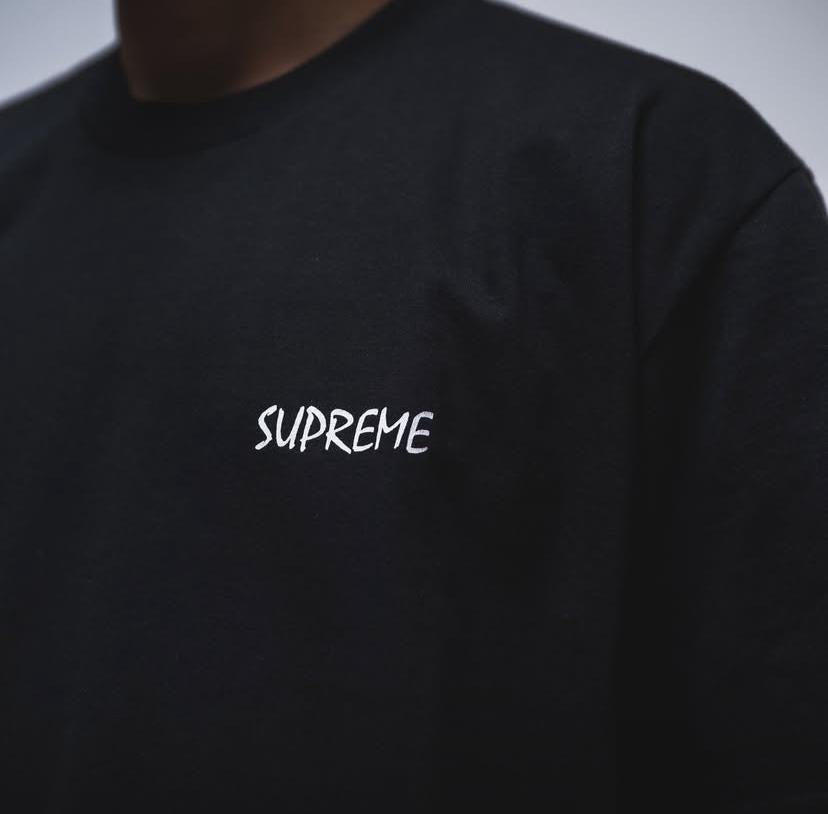 Supreme Black Cat Tee Black White