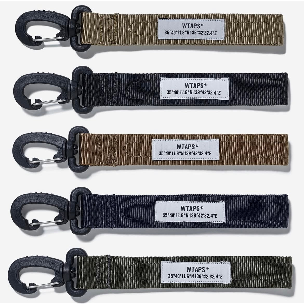 Wtaps Rein Key Holder Nylon Black Olive 212TQDT-AC02