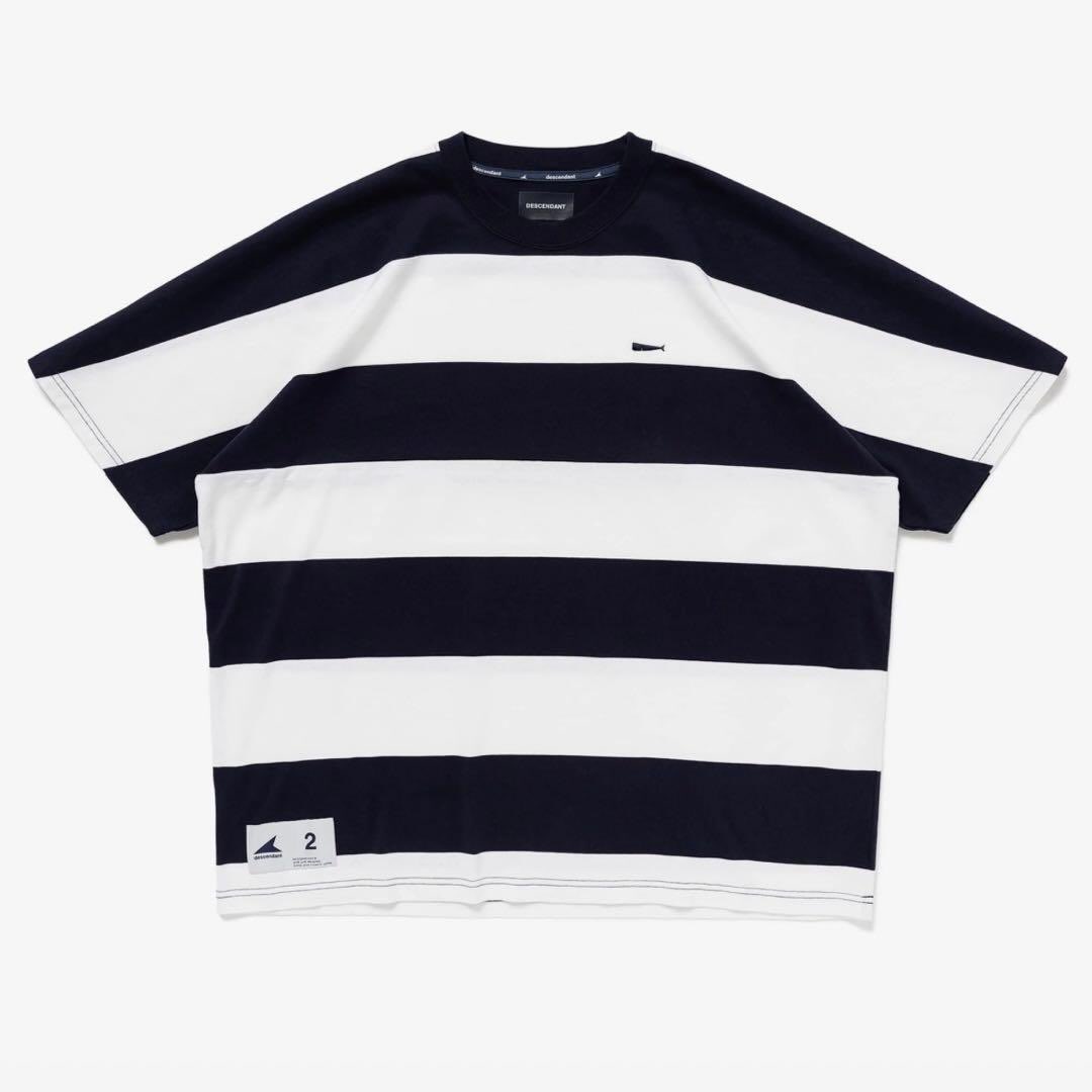 Descendant Horizontal Stripe Top SS Navy (Display Item)