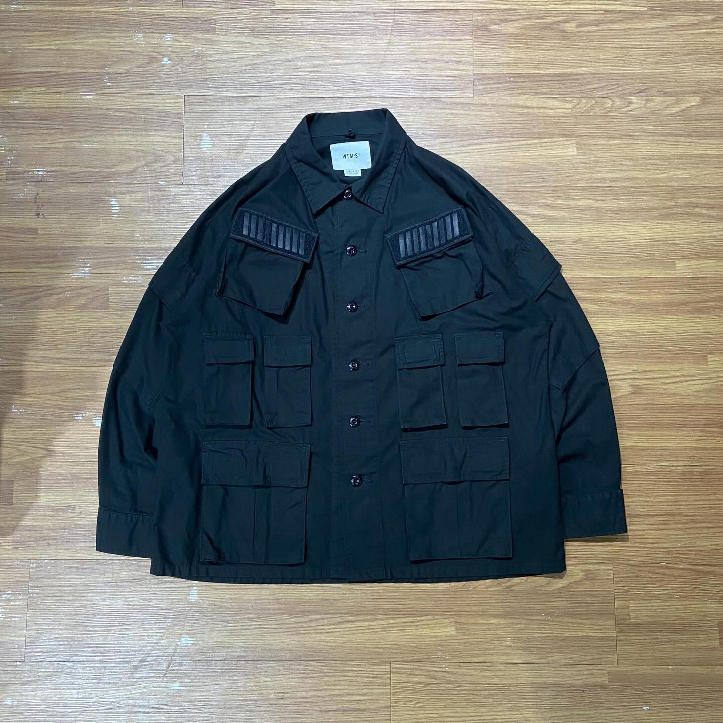 Wtaps Modular Short Jacket LS 01 / Cotton Ripstop Black (Display