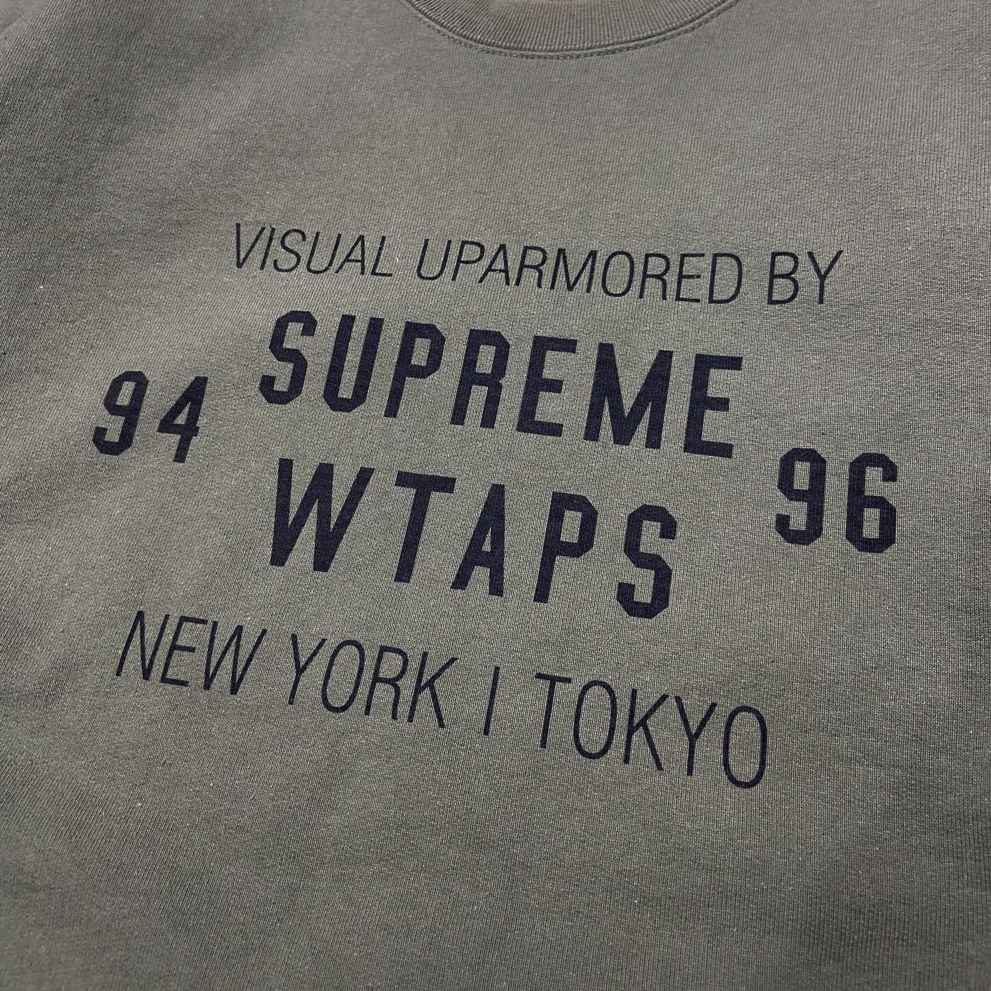 Wtaps x Supreme Sweat Crewneck Olive (Display Item)