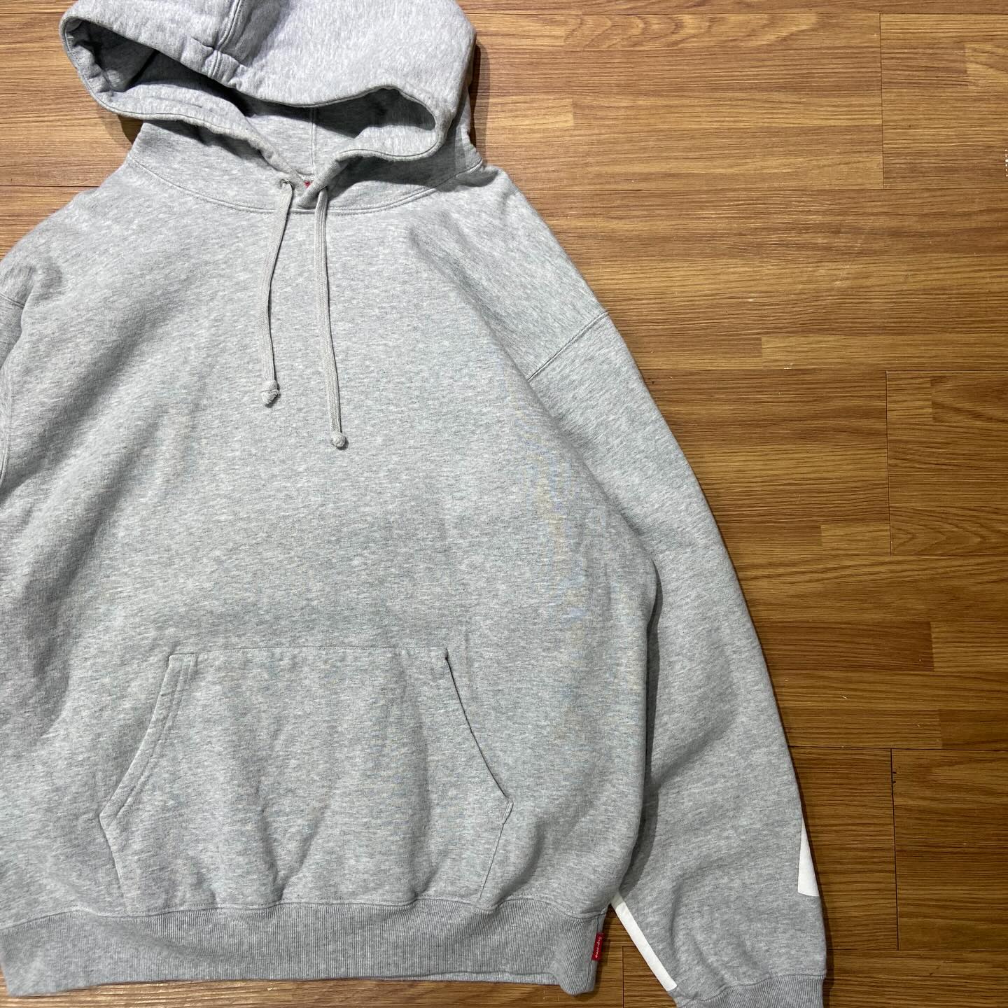 Supreme Big Logo Jacquard Hooded Sweatshirt Grey (Display Item)