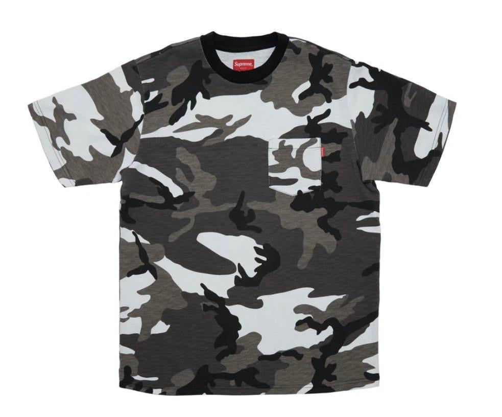 Supreme Pocket Tee SS Snow Camo