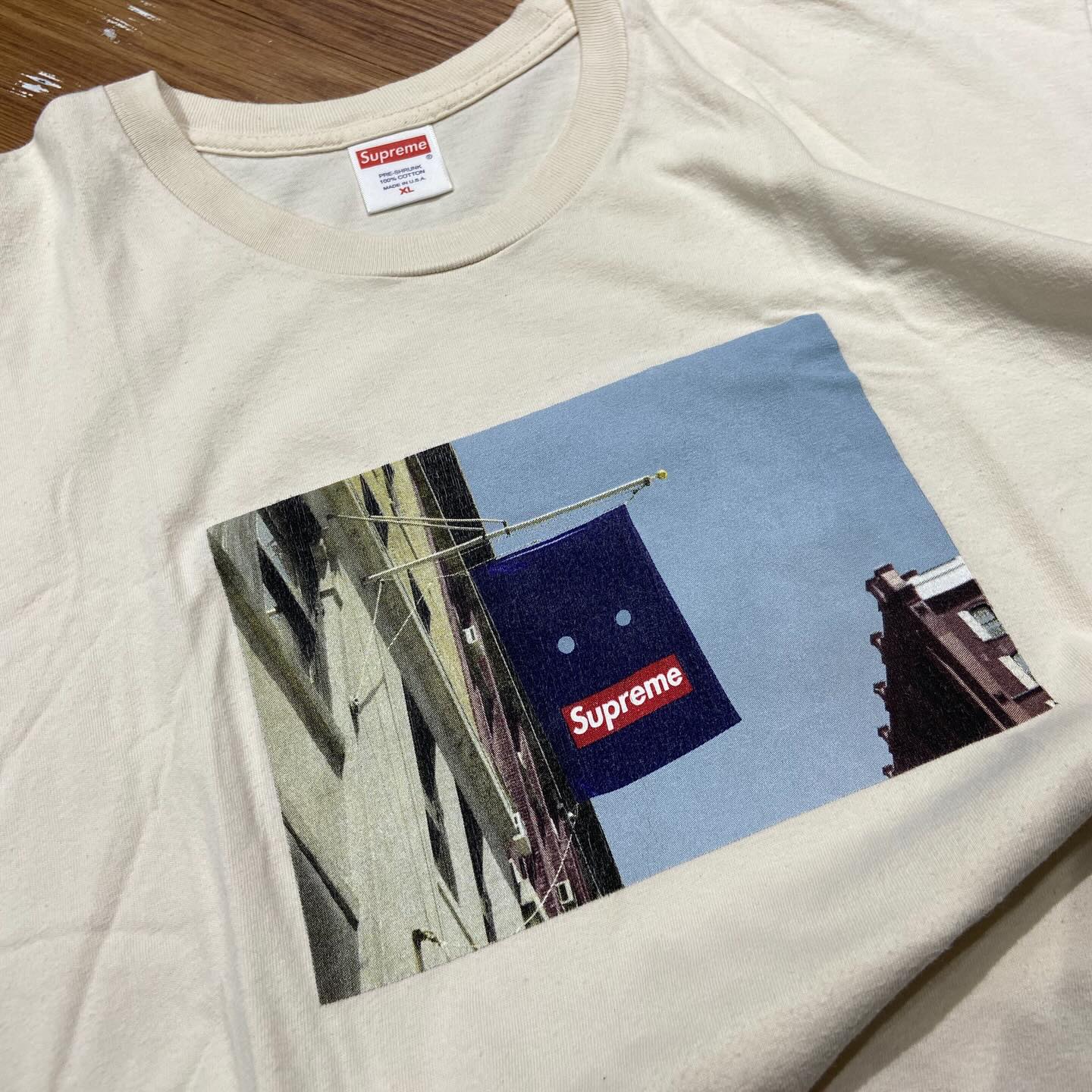 Supreme Banner Tee Natural (Used)