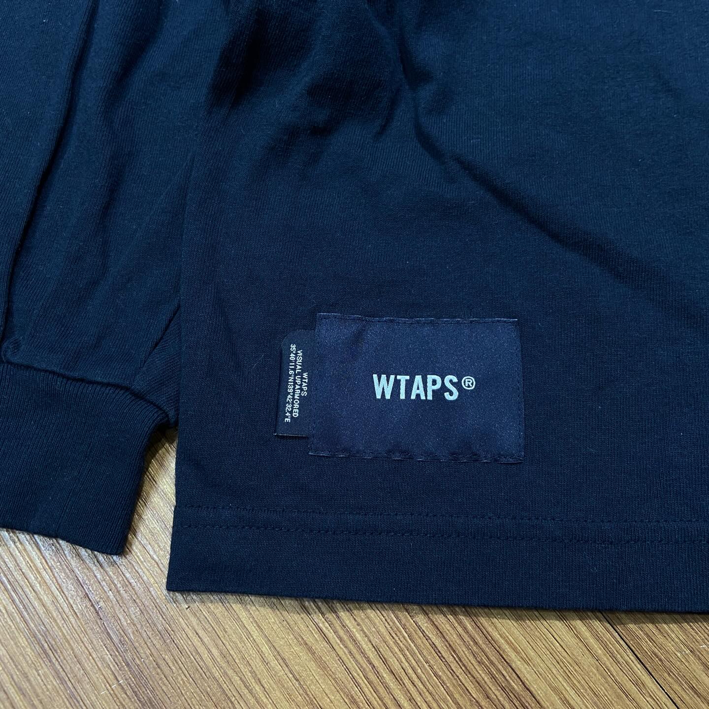 Wtaps College Tee LS Navy (Display Item)