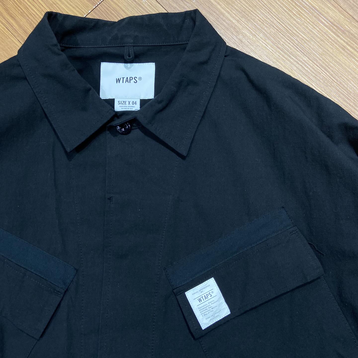 WTAPS JUNGLE 02 LS / NYCO. RIPSTOP Black (Display Item)