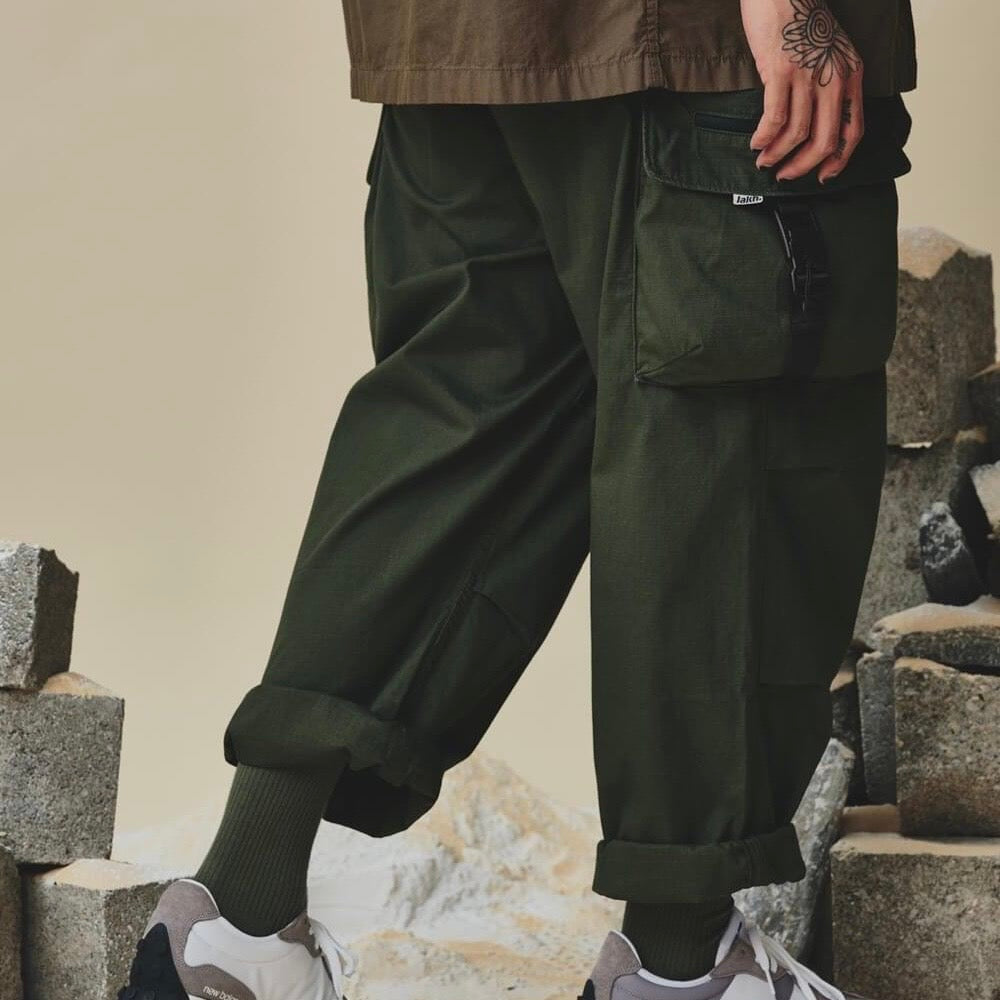 LAKH Supply 10 Pockets Cargo Pants Redline Olive TPC-RLOL