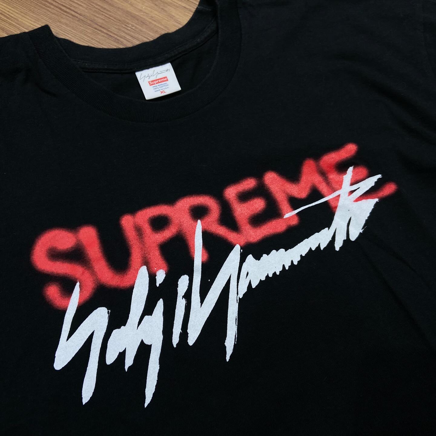 Supreme x Yohji Yamamoto Logo Tee Black (Used)