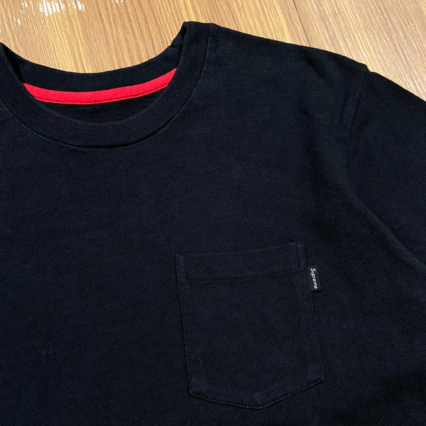 Supreme Pocket Tee SS Top (天竺棉) Black (Used)