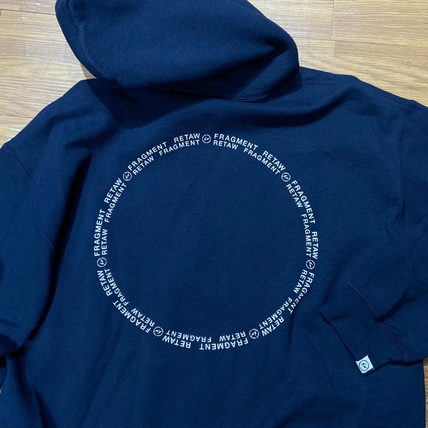 retaW x Fragment Logo Hoodie Navy (Used)