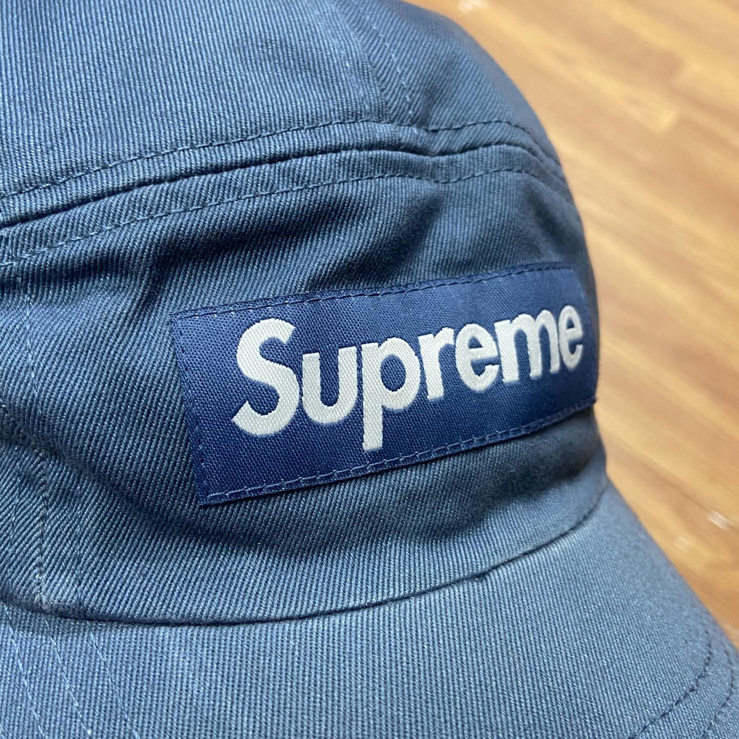 Supreme Washed Chino Twill Camp Cap Slate (Display Item)