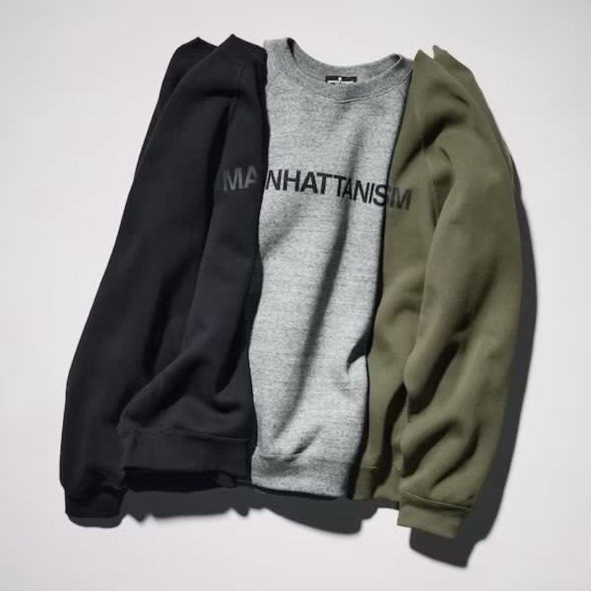 Engineered Garments x GU Heavy Weight Crewneck Olive