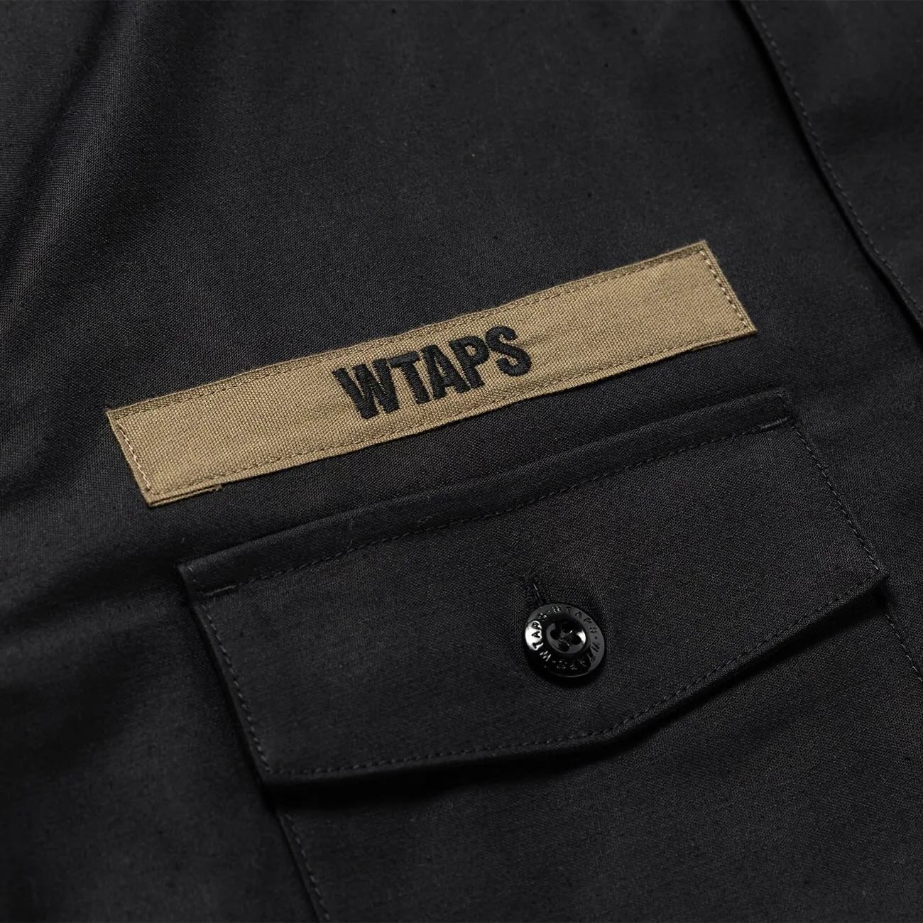 WTAPS CBW SHIRT LS / COTTON. SATIN Black