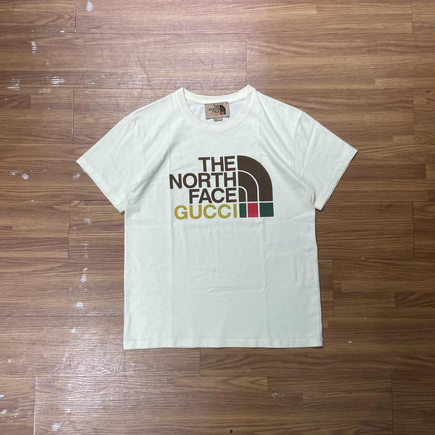 Gucci x The North Face Oversized Logo Tee Light Beige (Display 