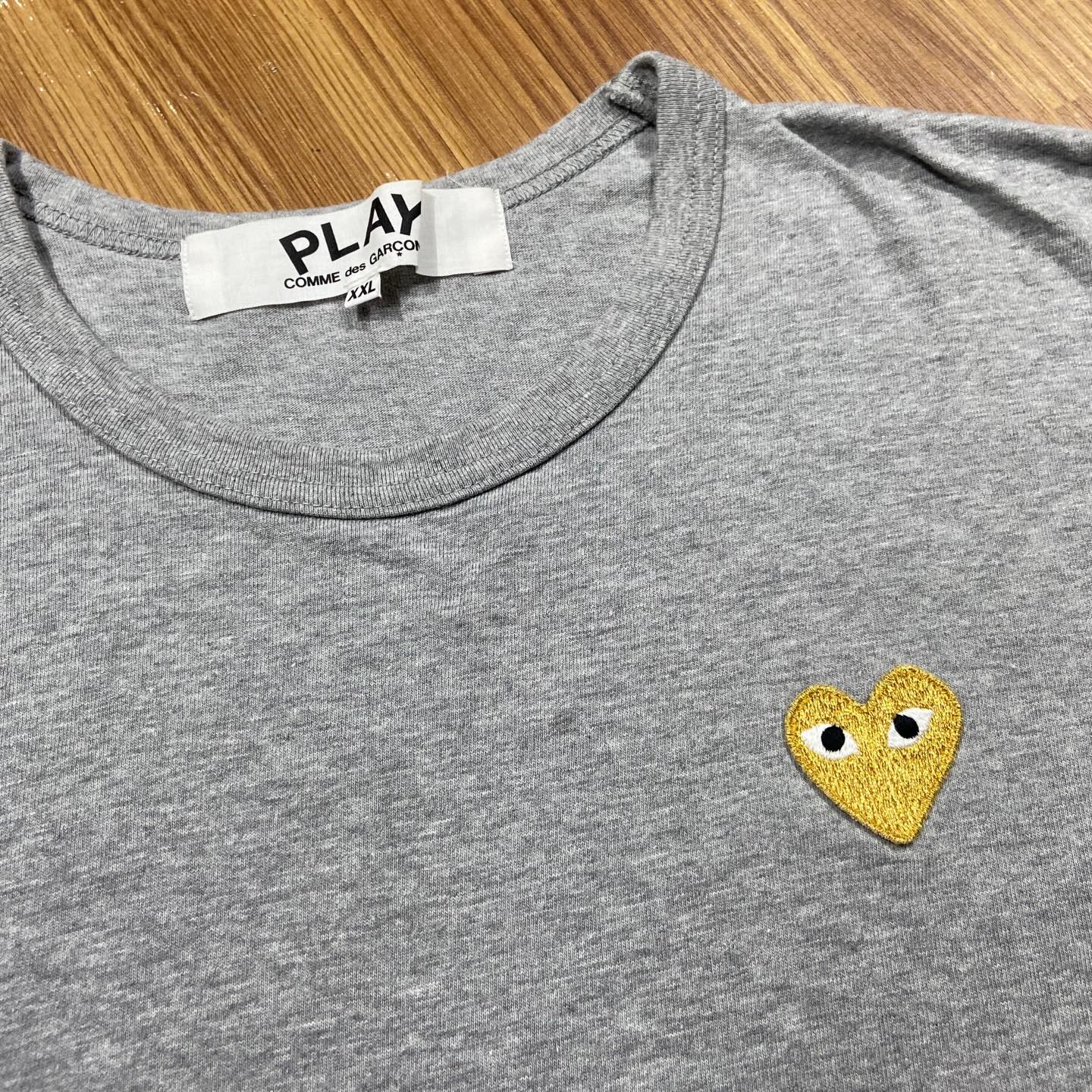 Comme des Garçons (CDG) Play Heart Tee Grey (Used)