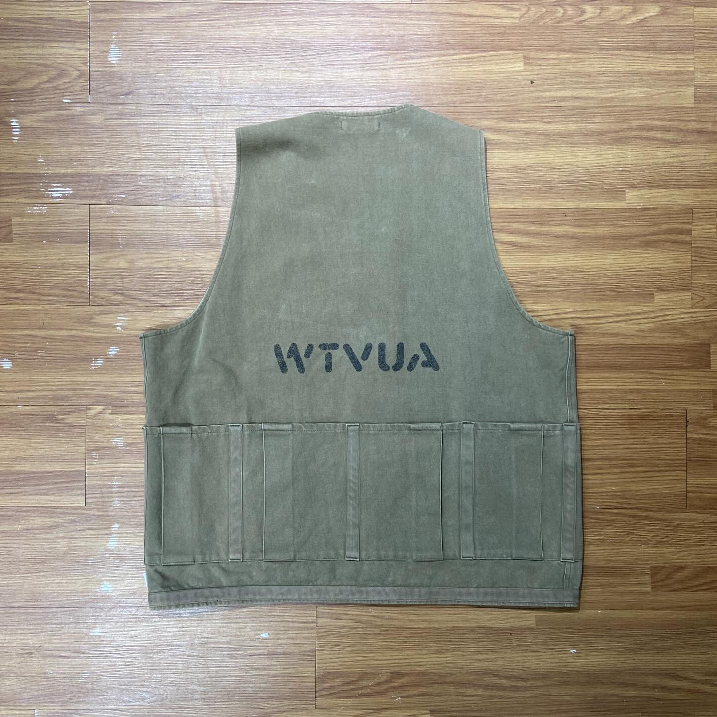 WTAPS RACK VEST / COTTON. OXFORD Olive (Used)