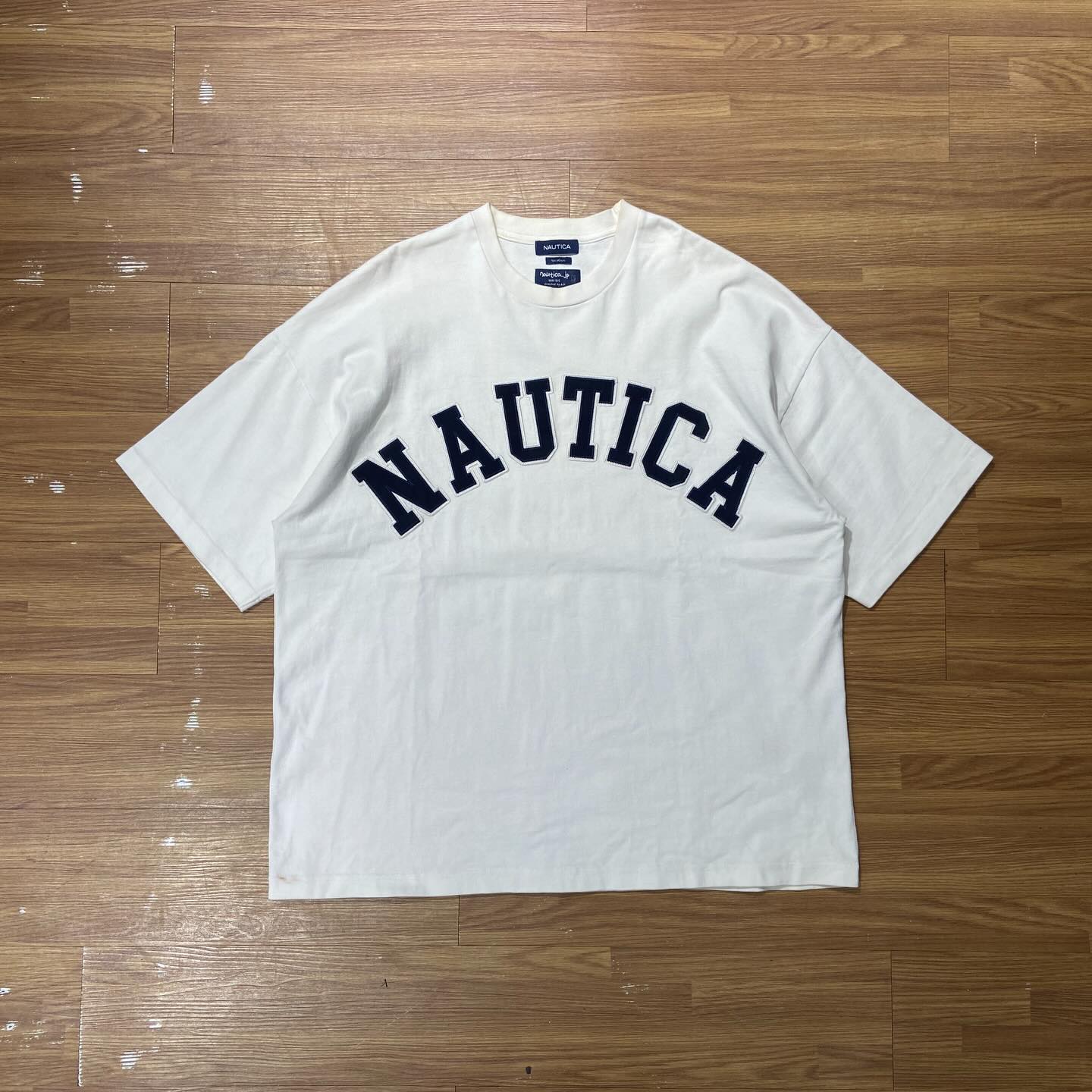 Nautica JP “Too Heavy” Arch Logo Top SS (Directed by A.H. 版) White (Used)