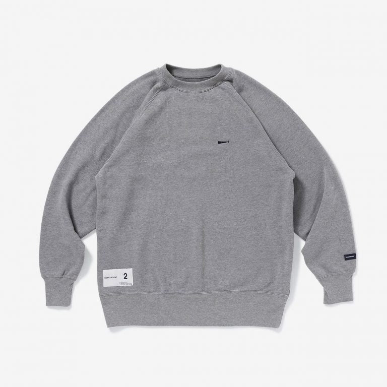 Descendant Pigment Dyed PE Crewneck Sweatshirt Grey (Display Item)