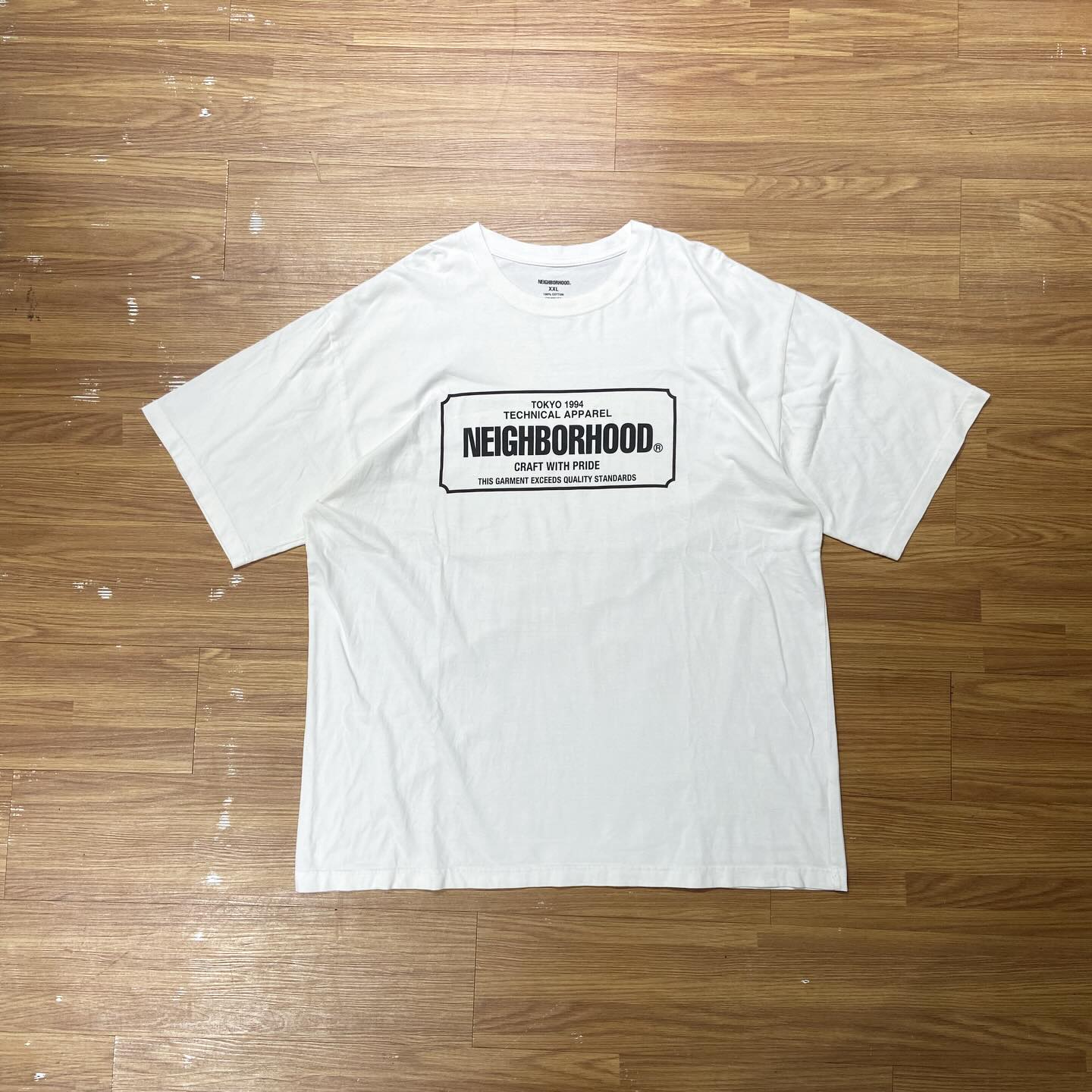 NEIGHBORHOOD NH 251 SPOT TEE SS. White (Used)