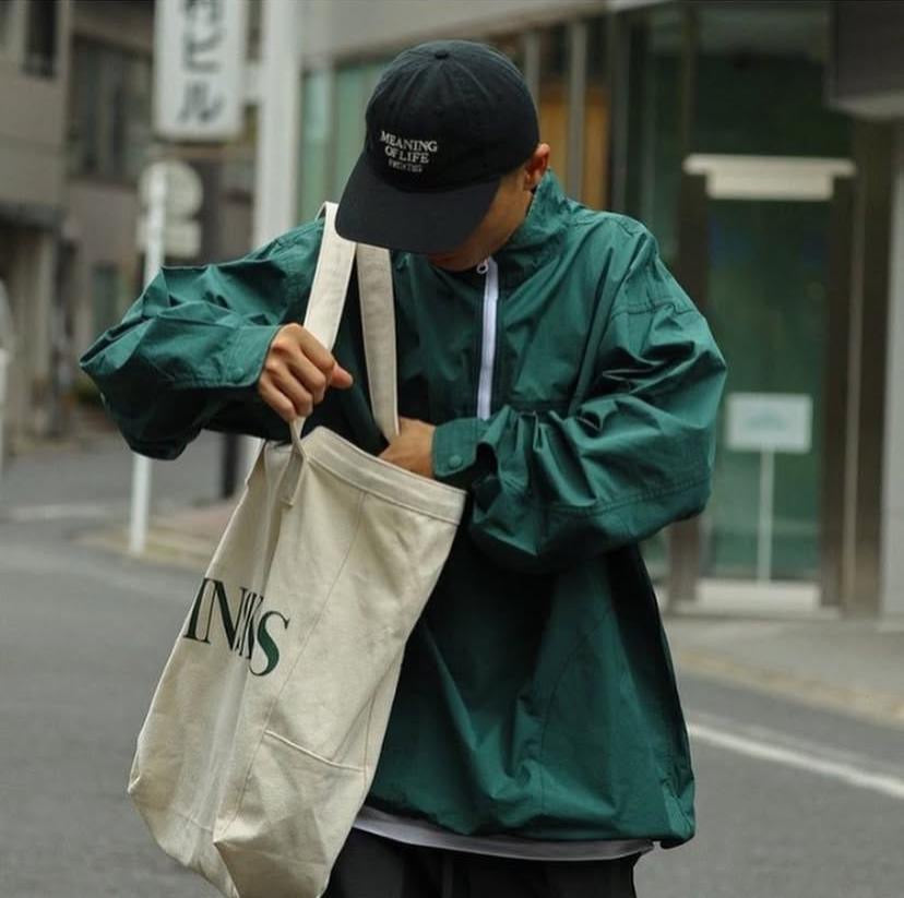 Pin Sktbs Cadet Collar Half Zip Woven Jacket Black Green