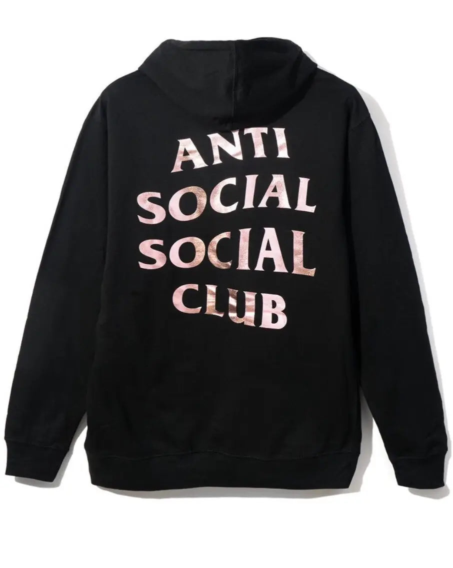 Anti Social Social Club ASSC Stressed Hooded Sweatshirt Hoodie Black