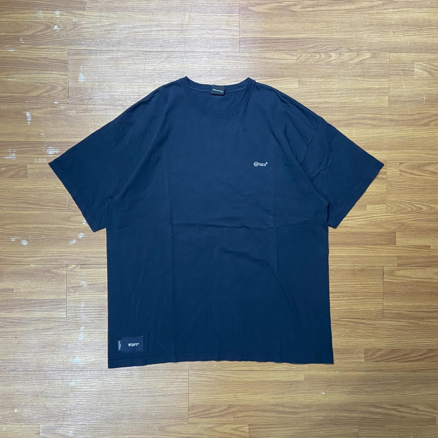 WTAPS DOT SIGHT SS / COTTON. TEE Navy (Display Item)