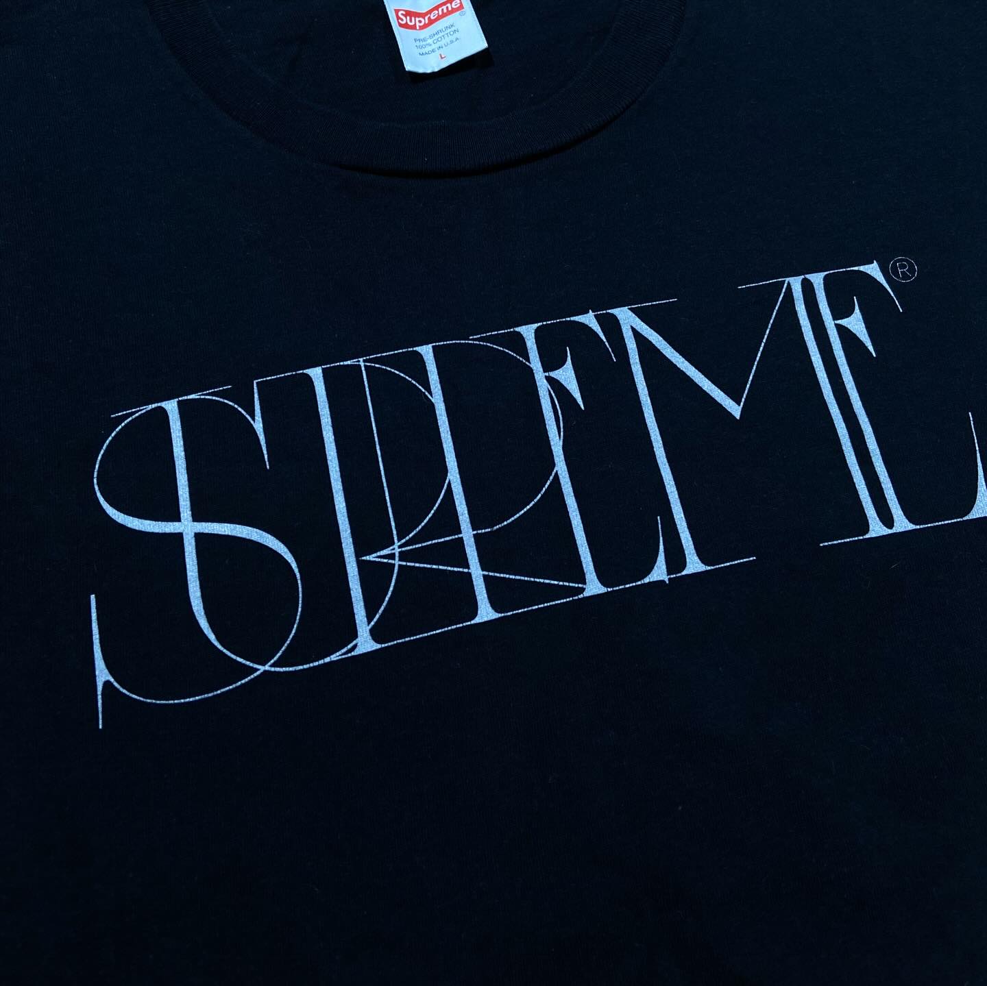 Supreme Trademark Tee Black (Used)
