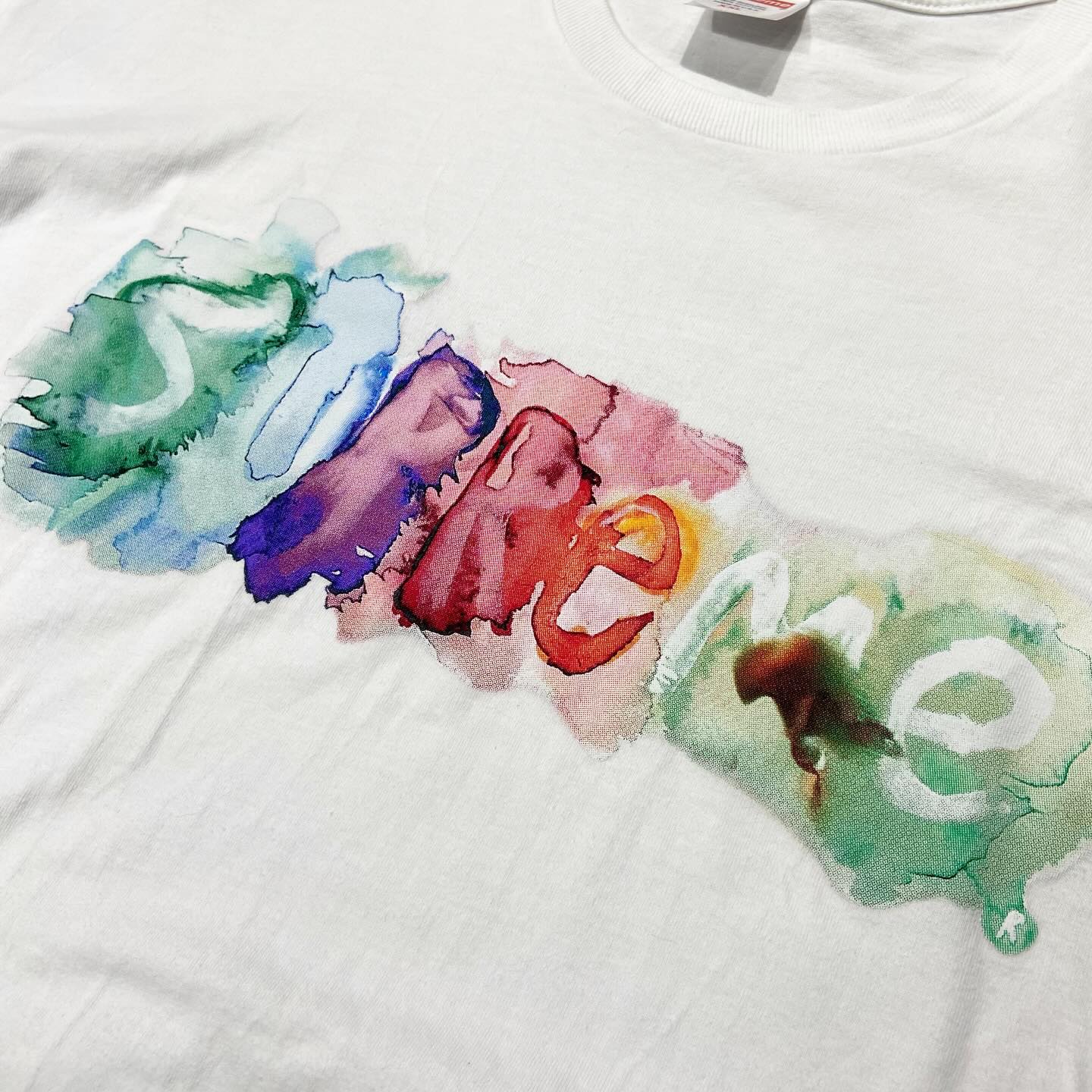 Supreme Watercolor Tee White (Used)