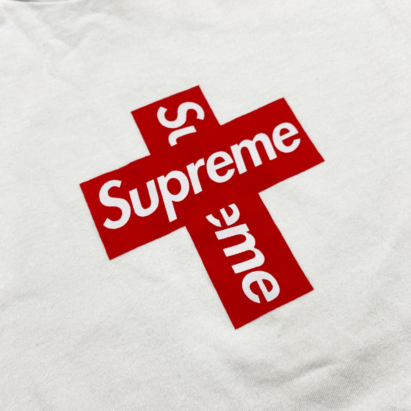 Supreme Cross Box Tee White (Display Item)