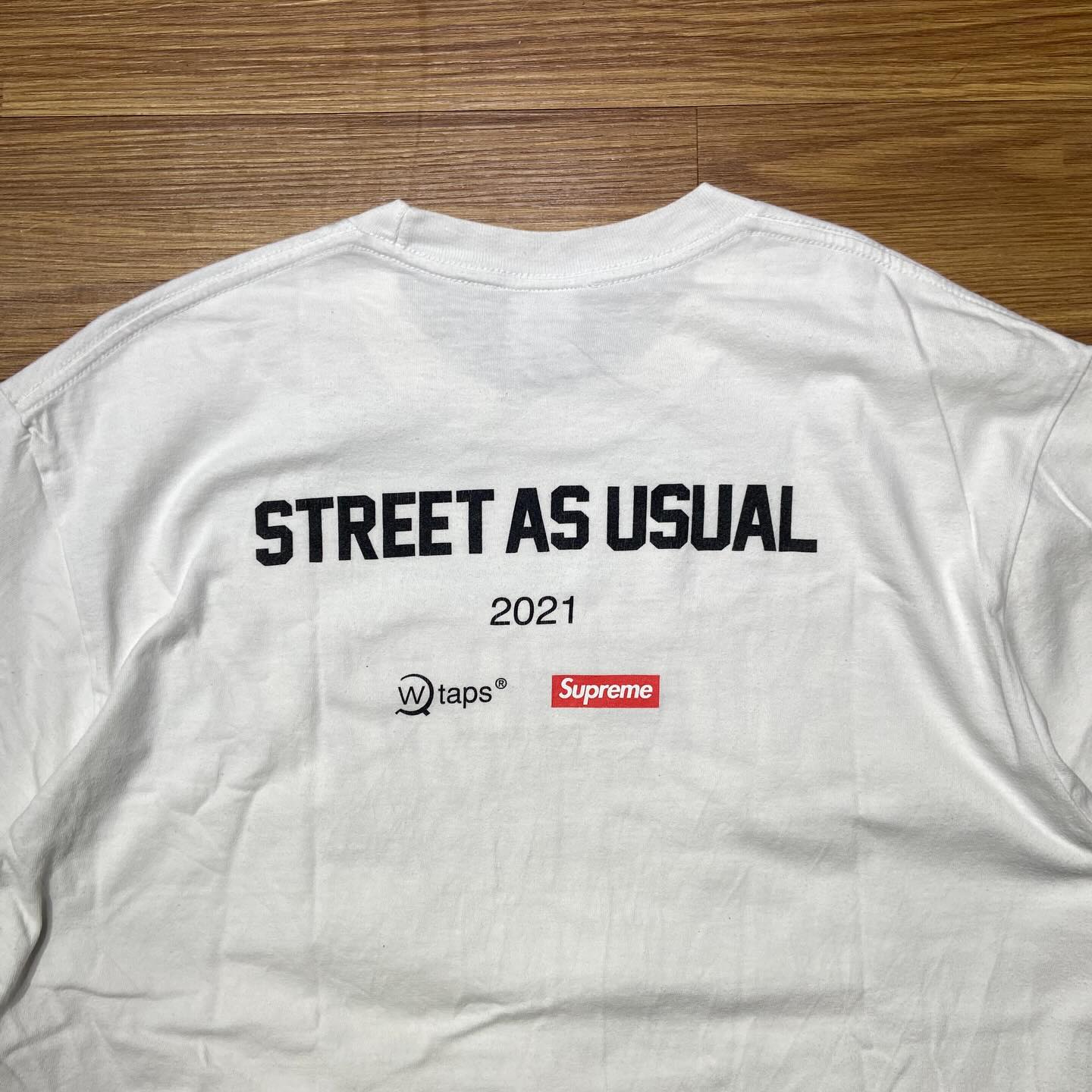 Supreme x Wtaps Sic’em! Tee White (Used)