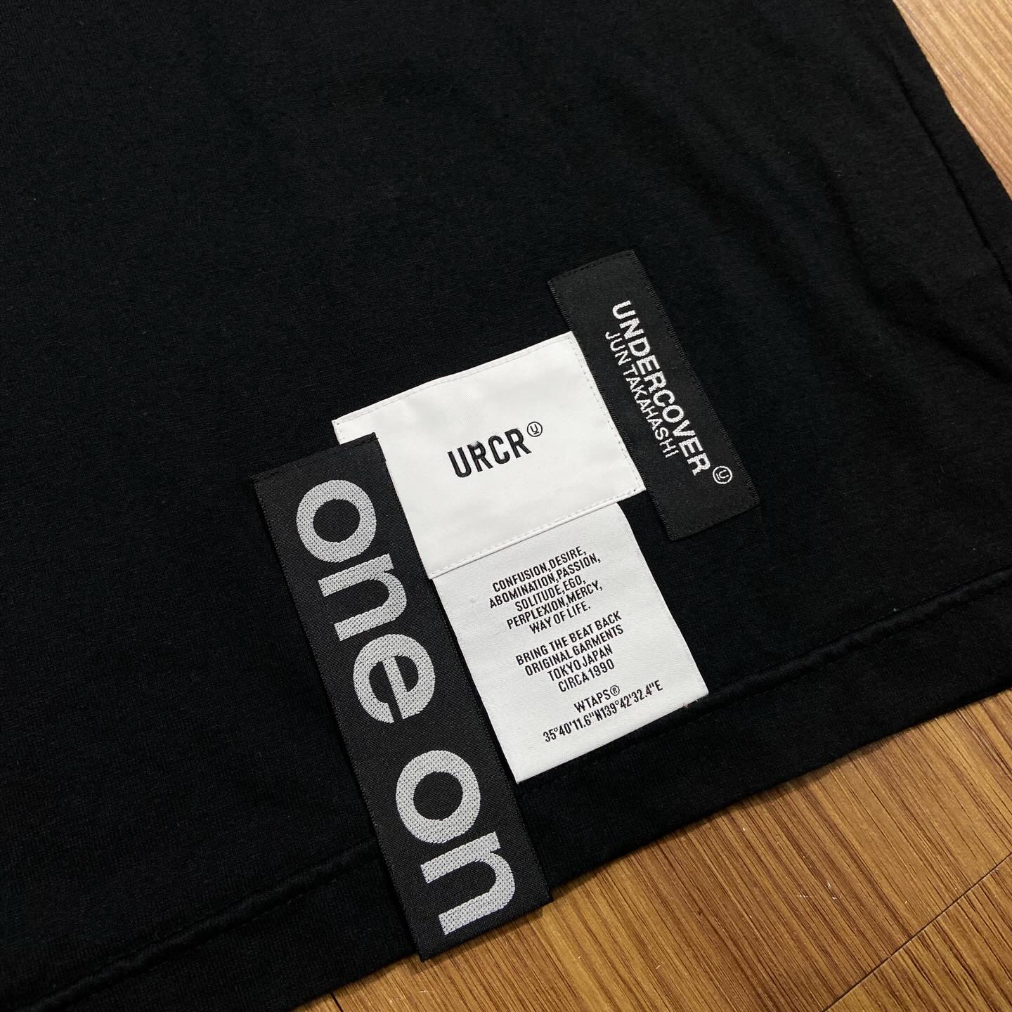 WTAPS x UNDERCOVER CUT&SEWN GIG SS / COTTON. TEE Black (Display Item)
