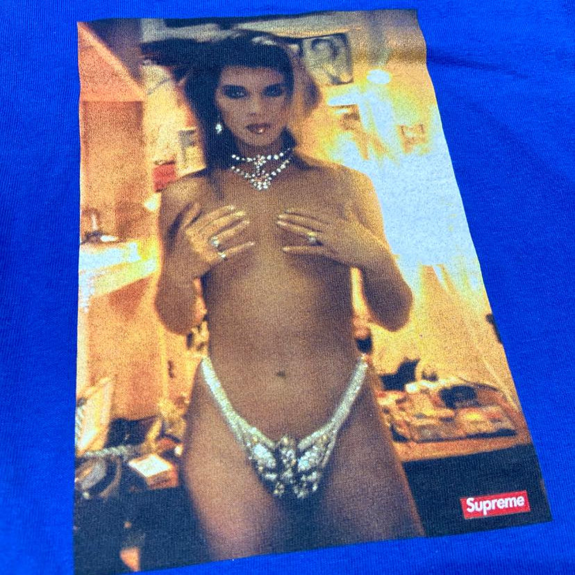 Supreme Nan Goldin Photo Tee Blue (Used)