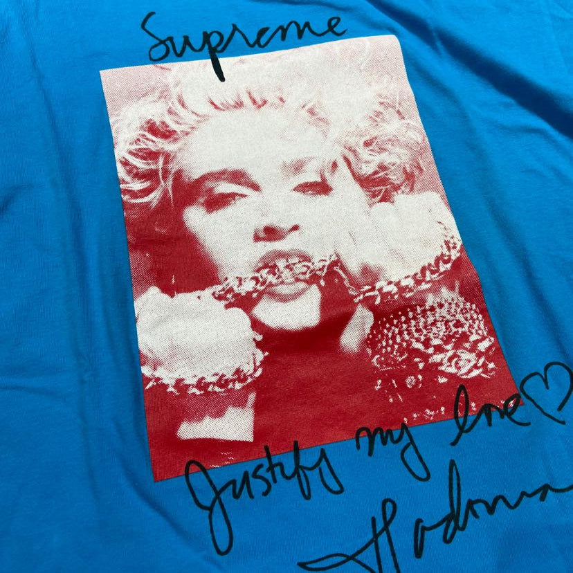 Supreme Madonna Photo Tee Blue (Used)