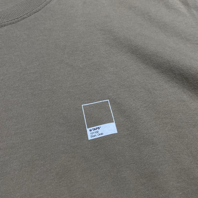 WTAPS PANTONE SS / COTTON. TEE (Made in Japan🇯🇵) Olive Drab (Used)