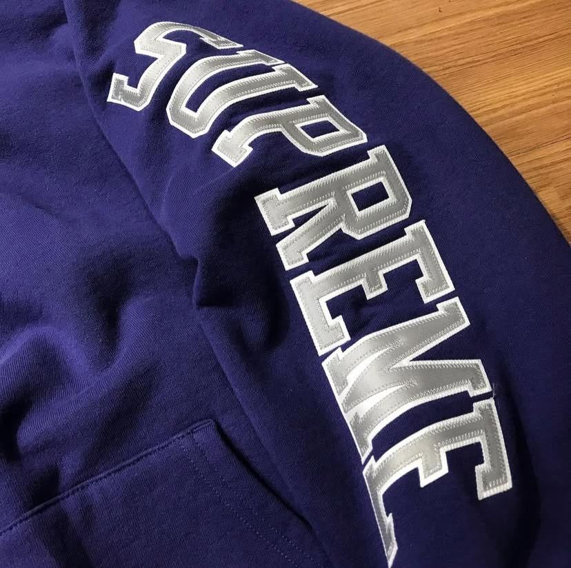 Supreme Sleece ARC Logo Hooded Sweatshirt Hoodie Purple