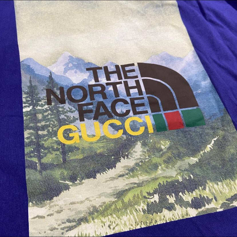 GUCCI x The North Face Mountain Photo Tee Purple (Used)