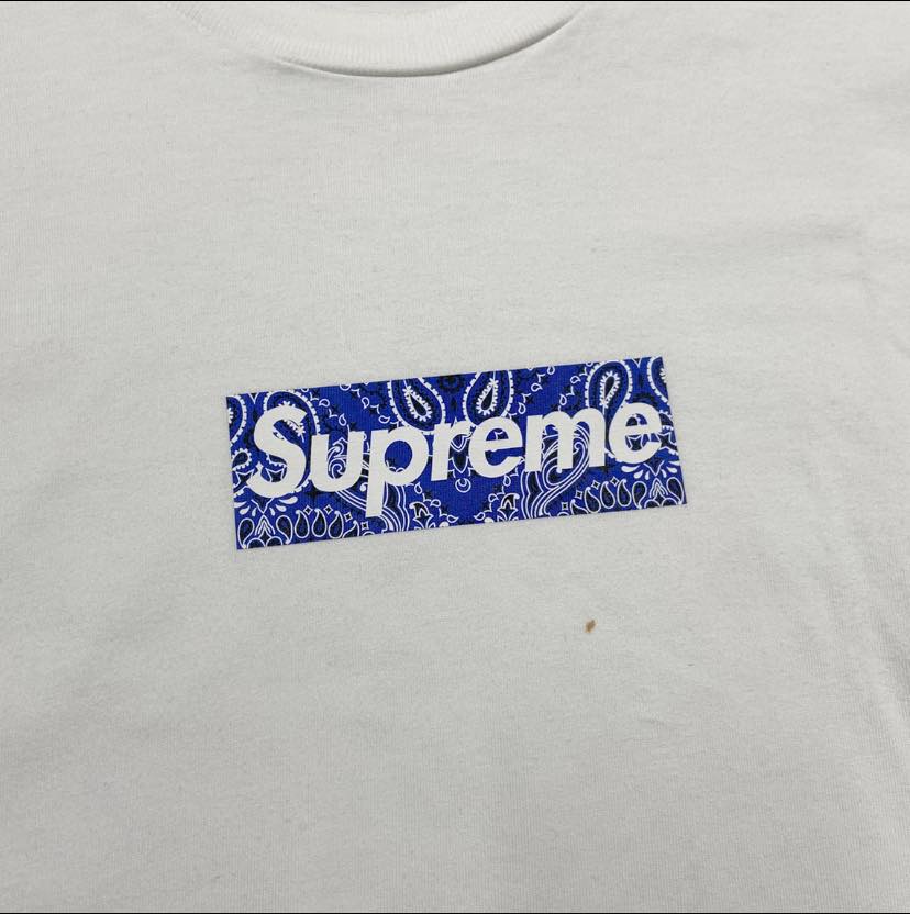 Supreme Bandana Box Tee White (Used)