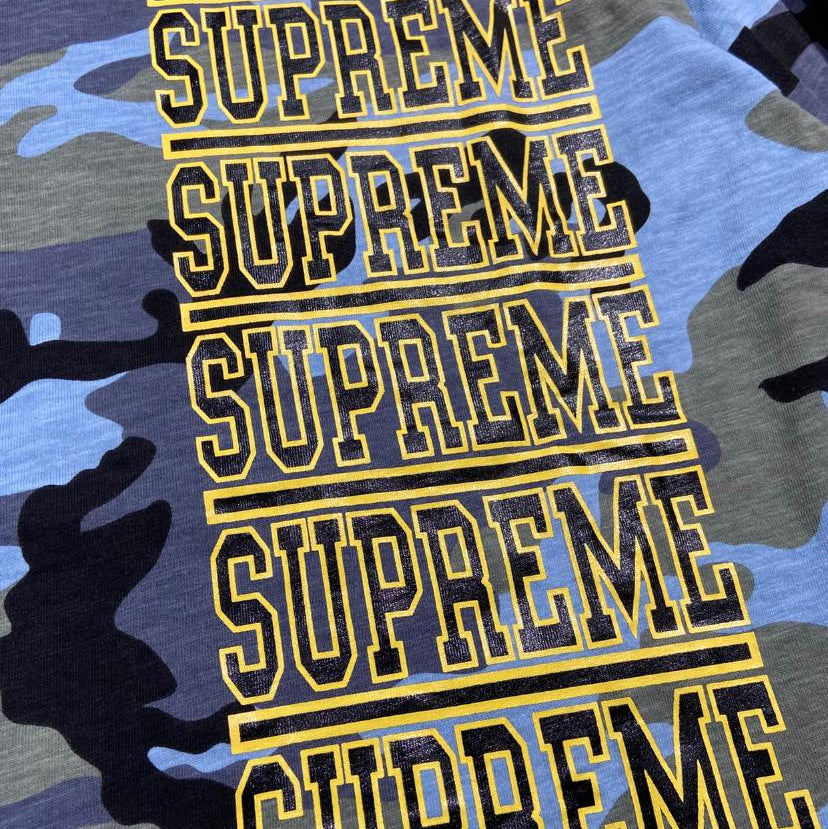 Supreme Camo Stacked L/S Blue Camo (Display Item)